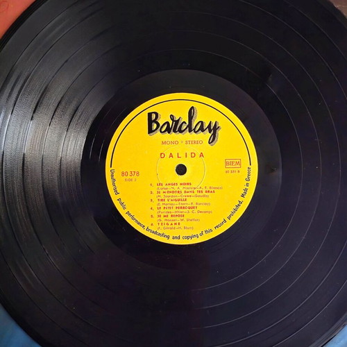 Dalida S/T 1969 Greek pressing vinyl LP Barclay 80 378