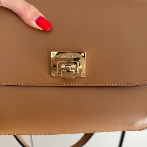 Guy Laroche crossbody bag like new, beige and brown