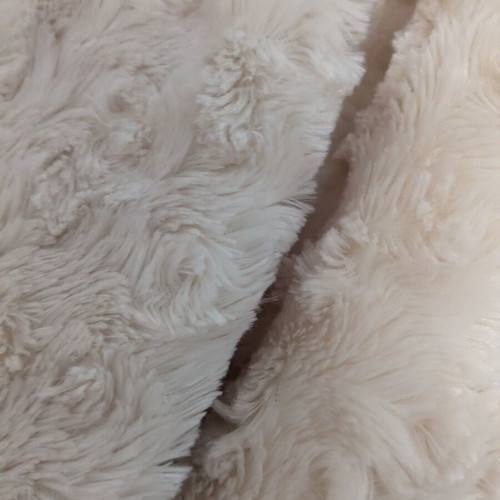Infinity scarf used, white with fur detail