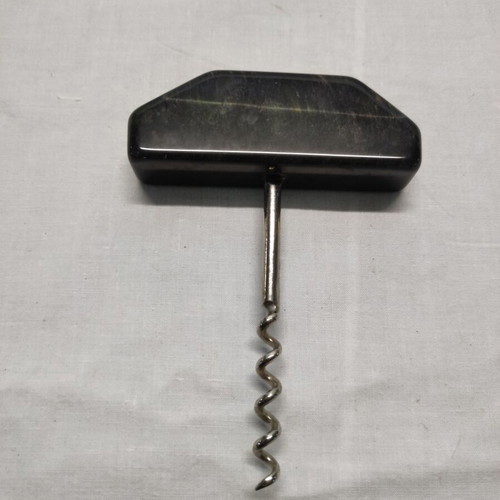 Vintage corkscrew with marble handle like new