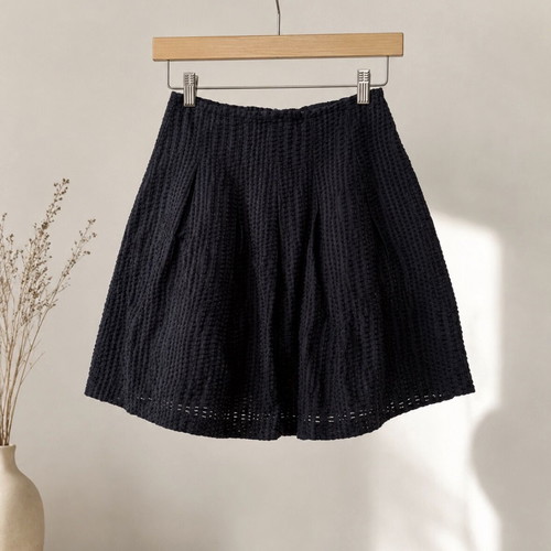 Reserved black mini skirt size 38 medium like new