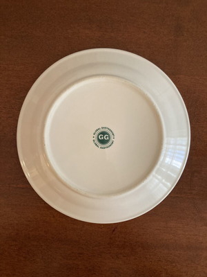 Global Gastronomy μπεζ κεραμική πιατέλα επιδορπίου σαν καινούργιο, Ø 16,5 εκ.