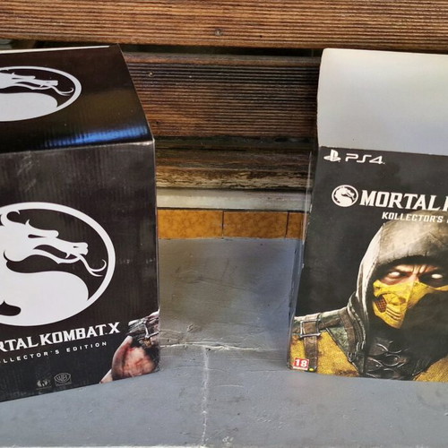 Playstation 4 box Mortal Kompat X collector's edition like new