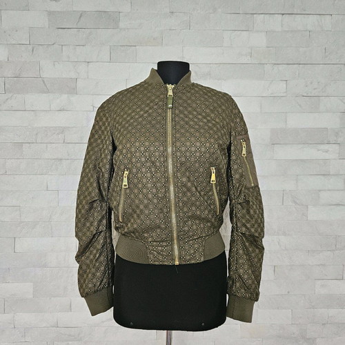 Guess women's jacket size XS like new, army green with lace