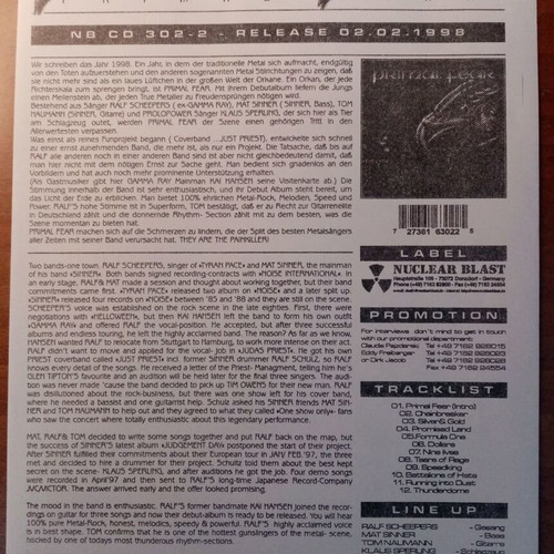 Primal Fear promo photo and brochure 1998