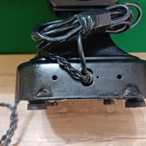 Vintage Siemens W28 metal telephone used, bakelite handset