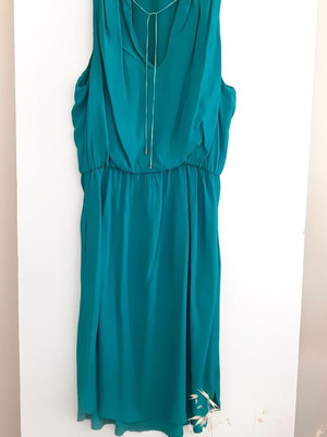 Mini dress used turquoise with pockets