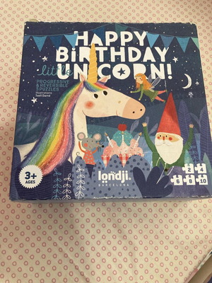Puzzle set double-sided unicorn theme, like new, 2/4/6/8/10 pieces