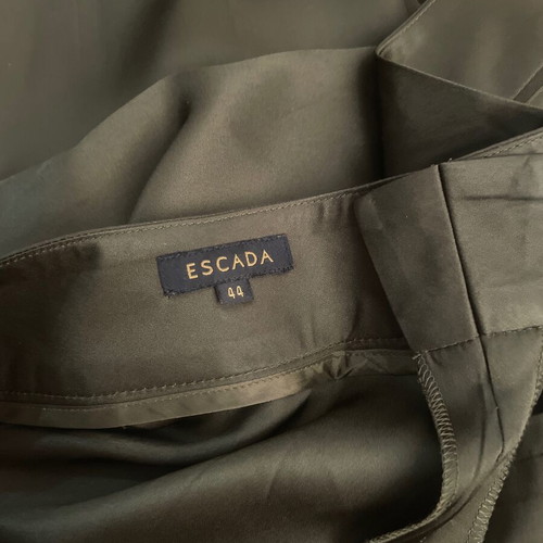 Escada silk pants dark green size 44 like new