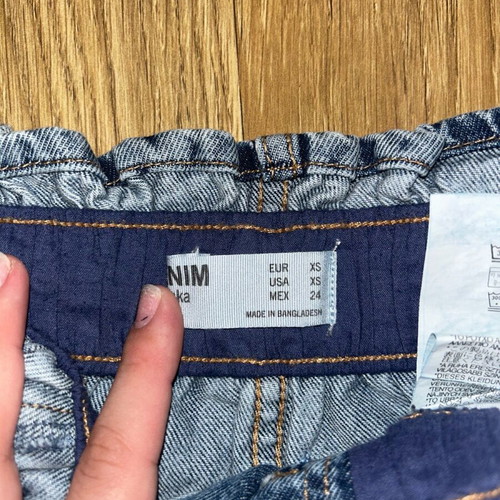 Denim skirt Bershka new, blue, small size