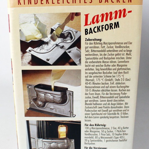 Large Cake Baking Molds with Lamb and Bunny Designs from 1970s Easter