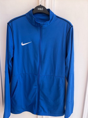 Nike tracksuit top size M like new, blue with minor defect