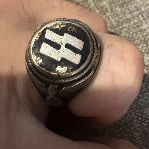 Collectible historic ring used, German 1930-1945 with swastika