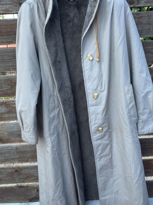 Women's gabardine coat used grey size M