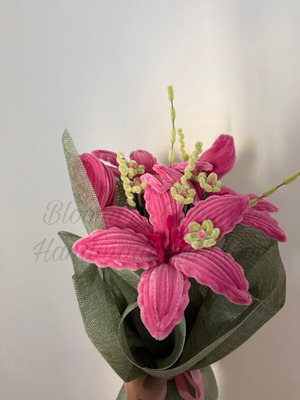 Plush Flower Bouquet made to order in soft pastel colors