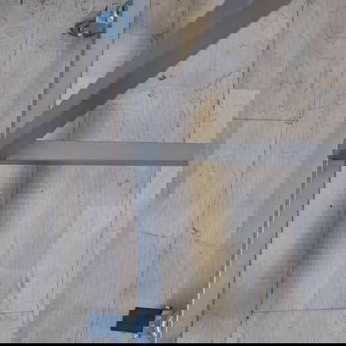 ΙΝΟΧ Σταντ ρούχων μεταχειρισμένο με ροδάκια και φρένα