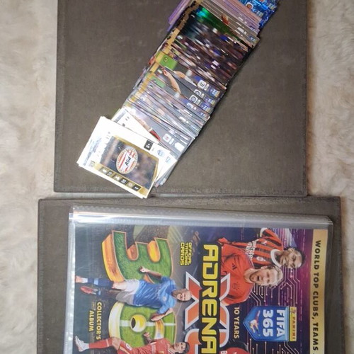 Football cards Panini 24/25 new, about 50 cards with album