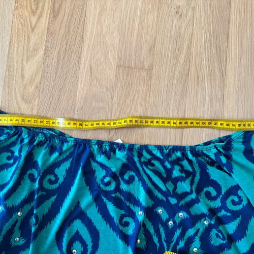 Cezanne dress used with crystals one size blue turquoise
