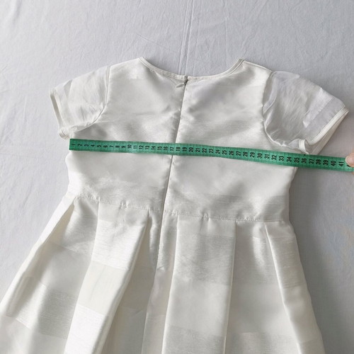 Mini Raxevsky girls dress white 8 years like new, elegant with bow