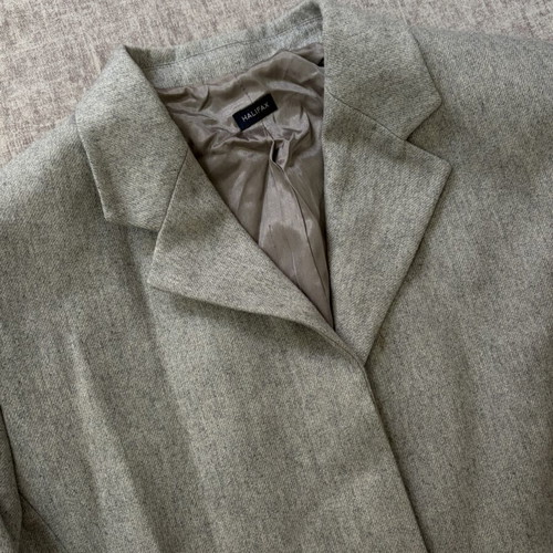 Women's coat used, slim fit gray, size S