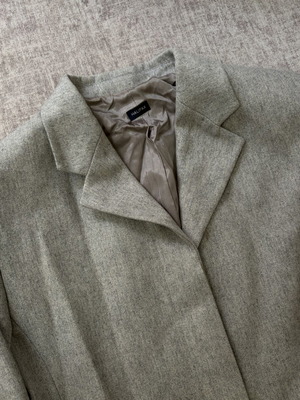 Women's coat used, slim fit gray, size S