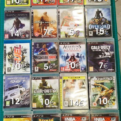 PS3 παιχνίδια μεταχειρισμένα, σετ με 20 τίτλους