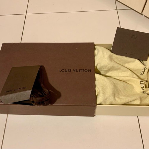 Louis Vuitton sneakers used, Monogram canvas brown, size 38.5
