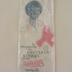 Plastel elastic gloves packaging bag used