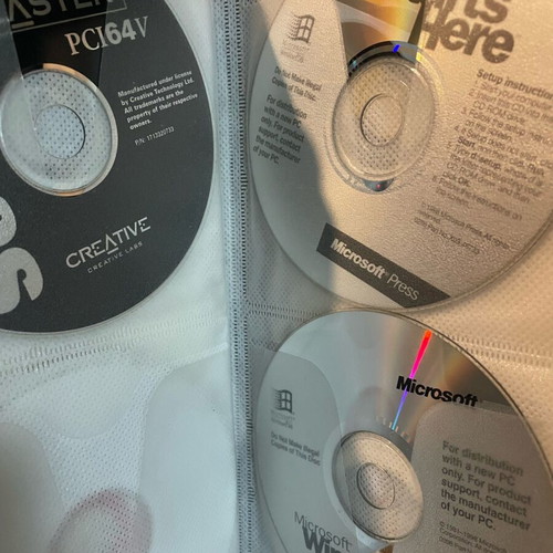 Case for CDs and DVDs used with content included as gift