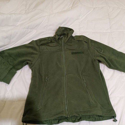 Fleece jacket used, green, size S