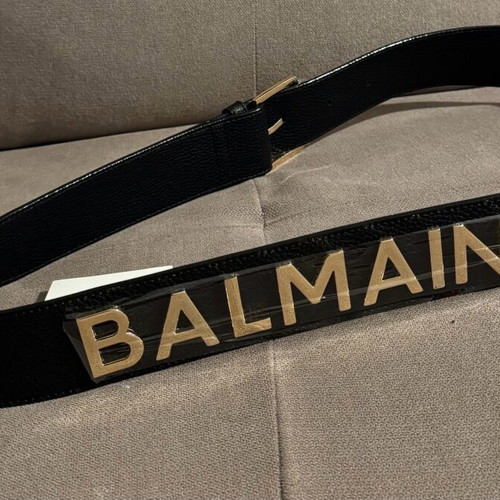 Balmain bag strap new with large gold logo