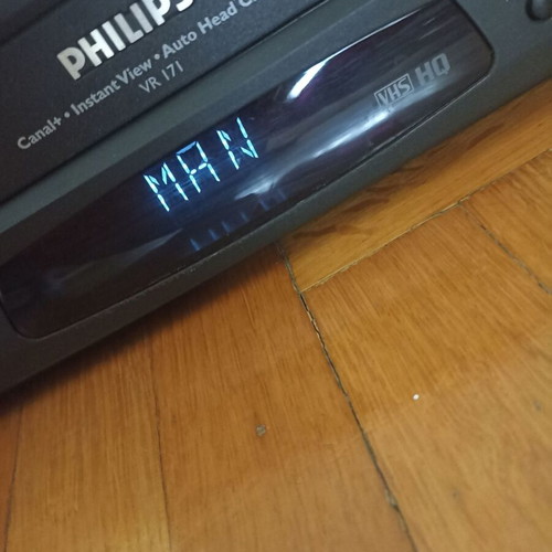 Philips VR171/16 video cassette recorder, used