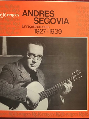 Andrés Segovia Enregistrements 1927-1939 διπλός δίσκος βινυλίου