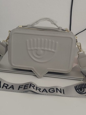 Τσάντα χειρός και ώμου Chiara Ferragni καινούργια, γκρι