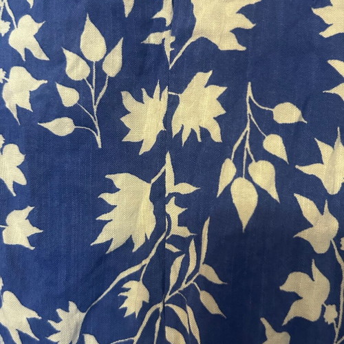 H&M Blue and White Floral Kaftan Dress Size XL like new