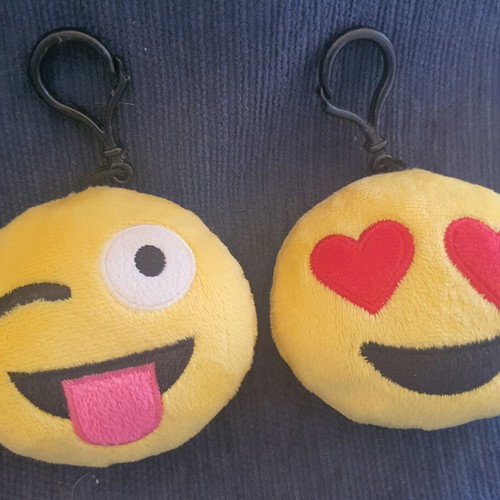 Emoji key wallets like new, set of 2, yellow