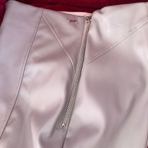 BSB gray leggings leather texture new no L