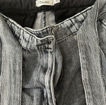 Toi&Moi women's Mommy Fit jeans size XS used, charcoal with red stitch
