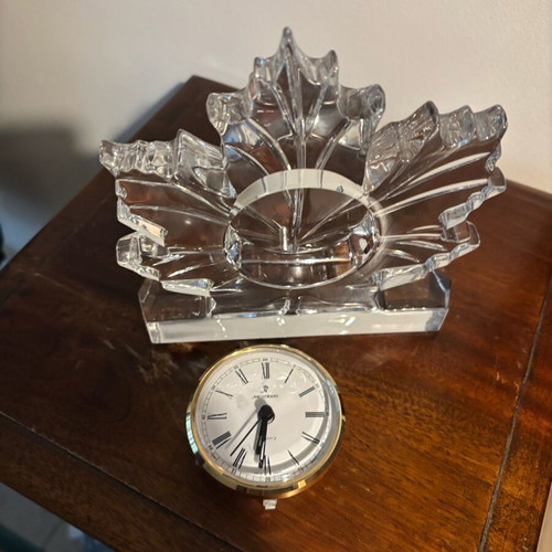 Crystal clock Nachtmann like new