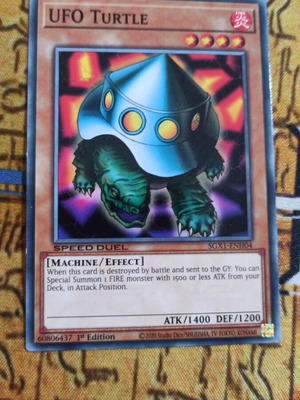 UFO Turtle Effect Monster κάρτα Yu-Gi-Oh! μεταχειρισμένη, Speed Duel GX Academy