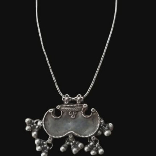 Handmade Silver 925 Necklace 27g Ethnic Tribal Design like new