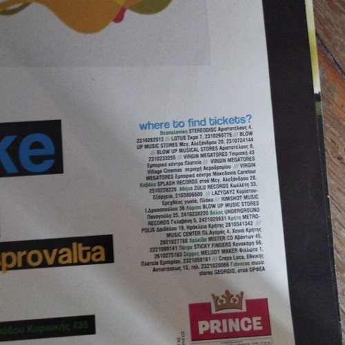 Rastavibe Festival 2 Asprovalta poster used, good condition