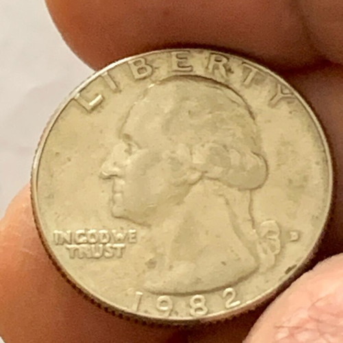 Quarter dollar coin 1982 new