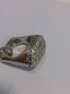 Silver ring new, size 55