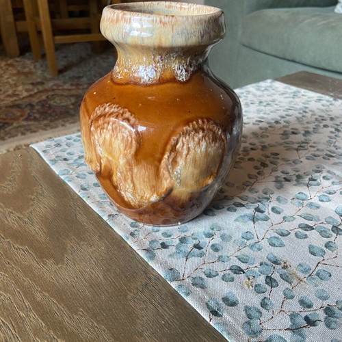 Clay vases used and glass