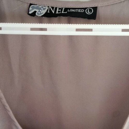Anel Fashion Sleeveless Bubble Top Size L like new, beige brown