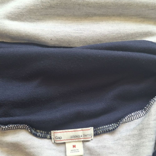 Gap Medium Striped Maxi Skirt 2-in-1 Dress like new, grey and blue