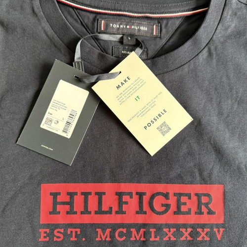 Tommy Hilfiger T-shirt, dark blue, cotton, sizes M-L-XL