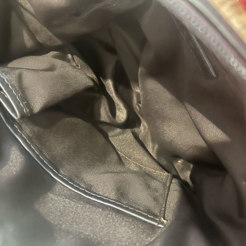 Pony skin crossbody leather bag like new, brown