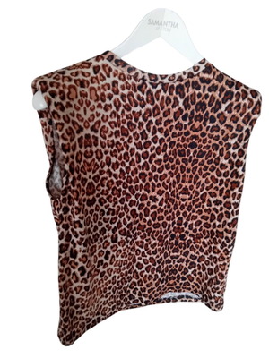 T-shirt brown beige size M like new
